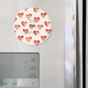 Imán El día de San Valentín de corazón dulce rojo