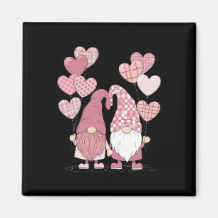 Imán El día de San Valentín de Gnomes de Corazón de Buf