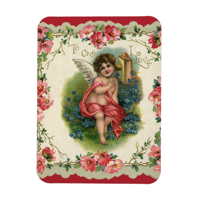 Imán El día de San Valentín de la época, Victorian Cher (Vertical)