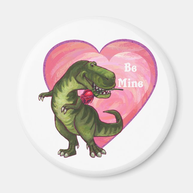 Imán El día de San Valentín de Tyrannosaurus (Frente)