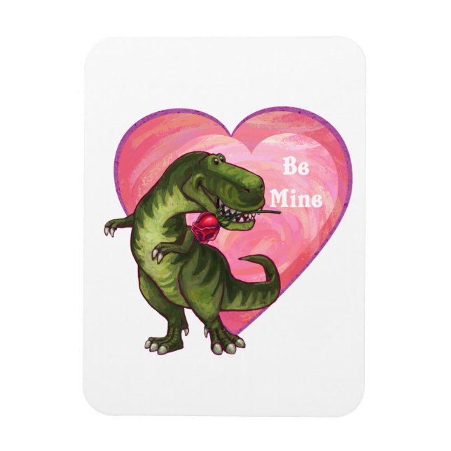 Imán El día de San Valentín de Tyrannosaurus (Vertical)
