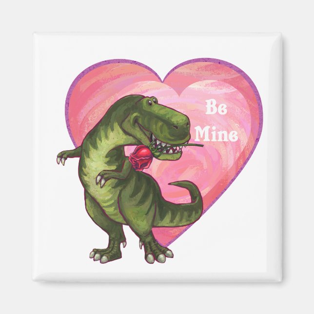 Imán El día de San Valentín de Tyrannosaurus (Frente)