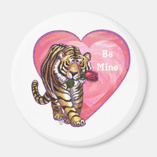 Imán El día de San Valentín del tigre