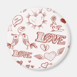 Imán El día de San Valentín feliz