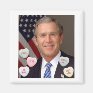 Imán El día de San Valentín George Bush