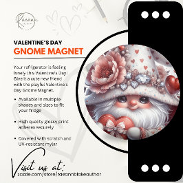 Imán El día de San Valentín Gnome Magnet