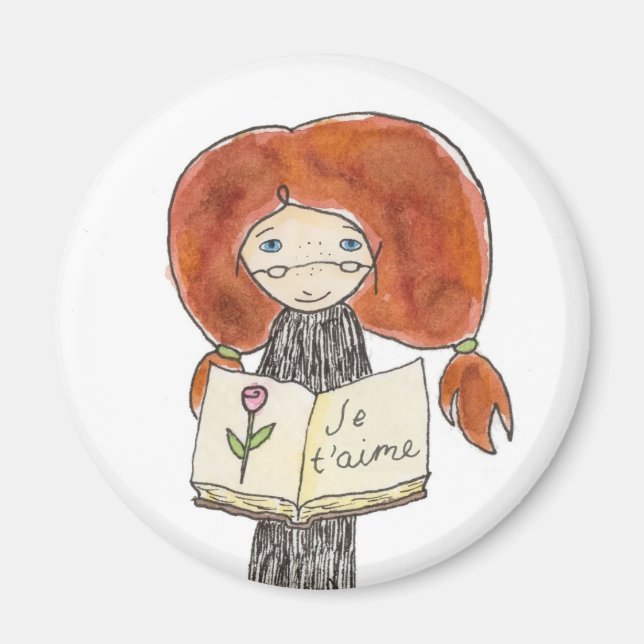 Imán El día de San Valentín Love Magnet (Frente)