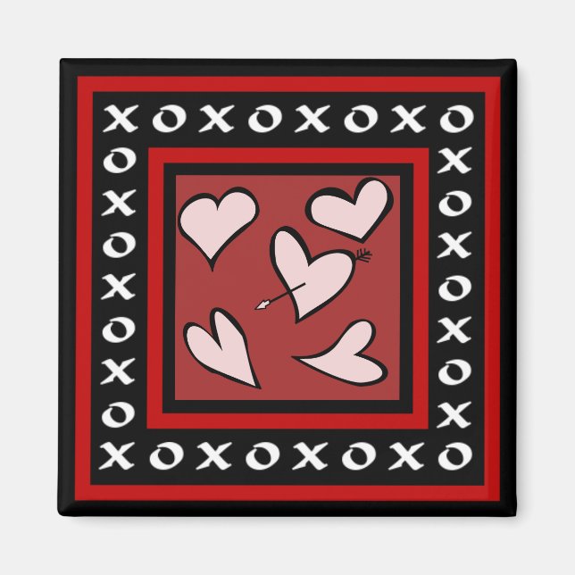 Imán El día de San Valentín Magnet (Frente)