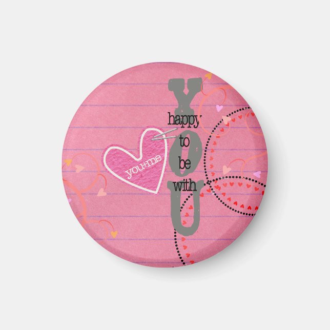 Imán El día de San Valentín Magnet (Frente)