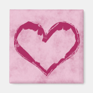 Imán El día de San Valentín Magnet Grunge Heart