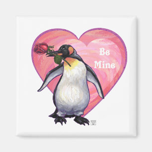 Imán El día de San Valentín Penguin