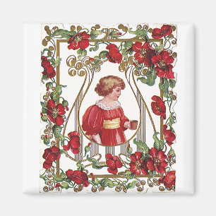 Imán El día de San Valentín victoriano con Rosas