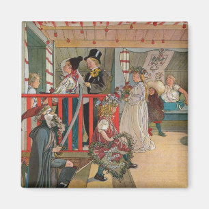 Imán El Día del Nombre por Carl Larsson