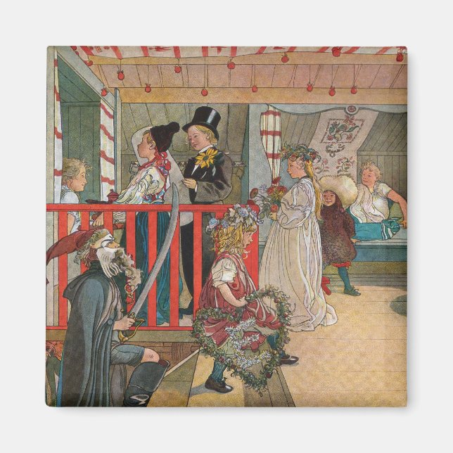 Imán El Día del Nombre por Carl Larsson (Frente)