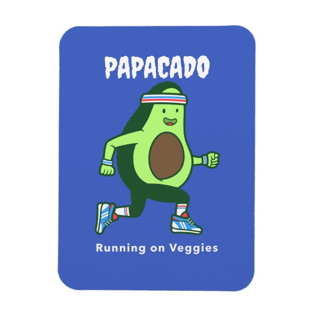 Imán El Día del Padre Papacado Vegan Lifestyle (Vertical)