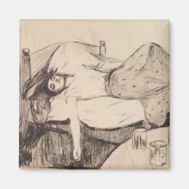 Imán El día después (por Edvard Munch) (Frente)