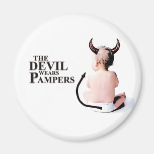 Imán El diablo lleva Pampers