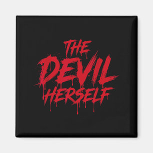 Imán El Diablo Retro Oculto Mujeres Femenino Oscuro