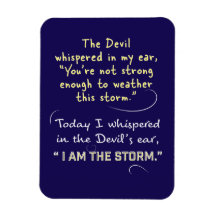 El diablo susurró en mi oído Magnets Christian