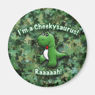 Imán El dinosaurio lindo es un Cheekysaurus