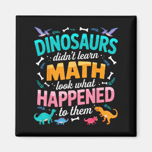 Imán El dinosaurio no aprendió matemáticas divertido pr