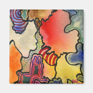 Imán El diseño abstracto alineó las células del colo