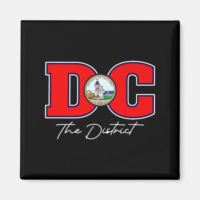 Imán El Distrito De Washington Dc Recuerdo De Vacacione (Frente)