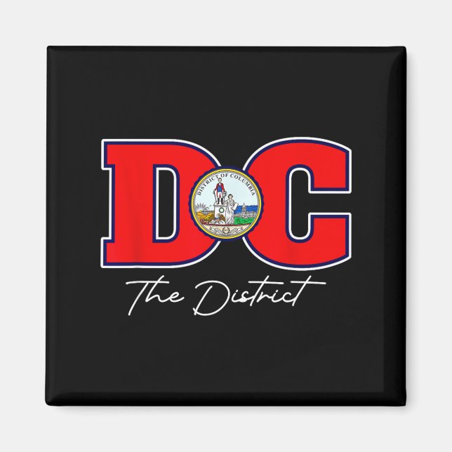 Imán El Distrito De Washington Dc Recuerdo De Vacacione (Frente)