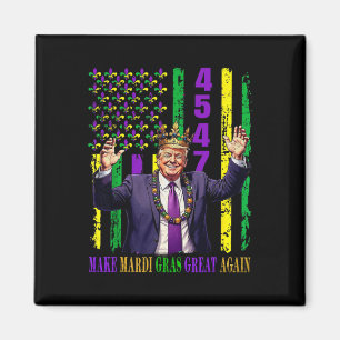Imán El divertido Trump Mardi Gras vuelve a hacer grand