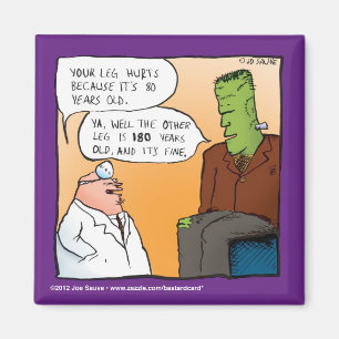 Imán El Doctor de Frankenstein Dibujos Animados