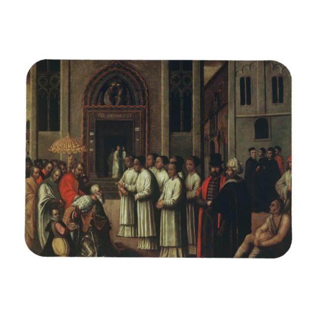 Imán El Doge Ziani se reúne con el Papa Alejandro III ( (Horizontal)