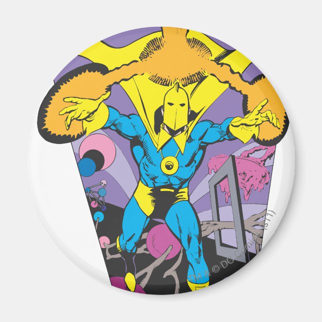 Imán El Dr. Fate manipula la magia (Frente)