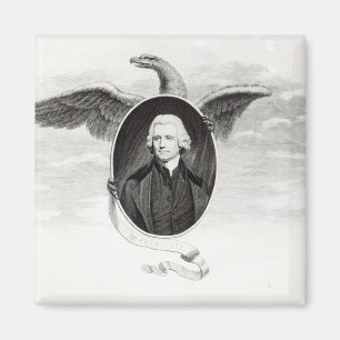 Imán El Dr. Priestley, ilustracion de filósofos