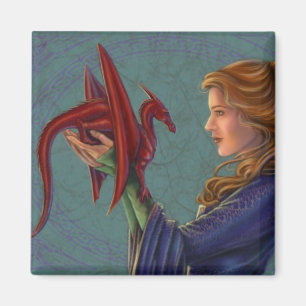 Imán El dragón rojo joven