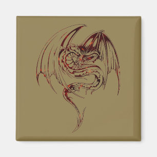 Imán El Dragón Wyvern Son Criaturas Míticas Fantasías