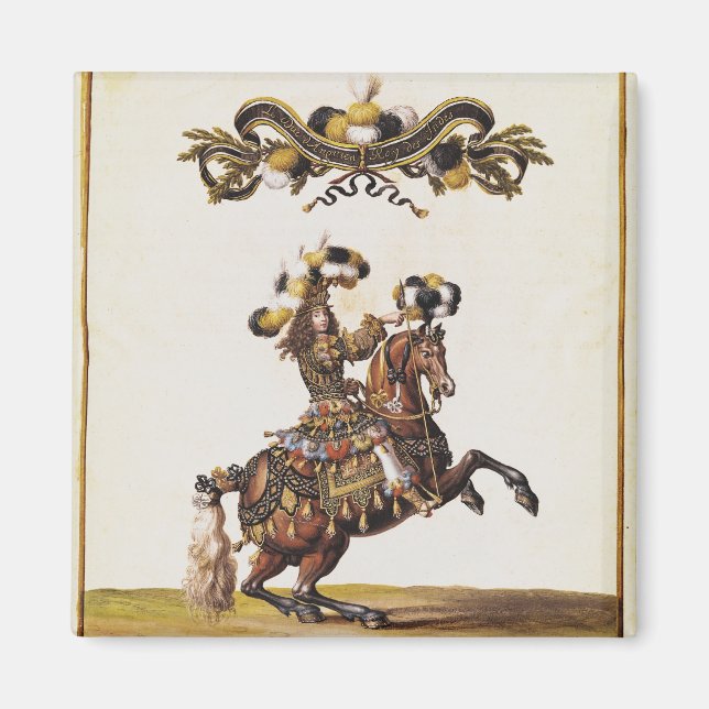 Imán El duque de Enghien como el rey de los indios (Frente)