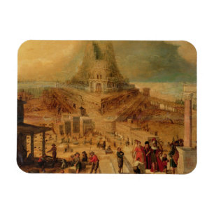 Imán El edificio de la torre de Babel (el panel)