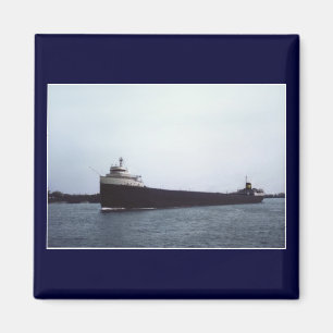 Imán El Edmund Fitzgerald en el río del St. Clair