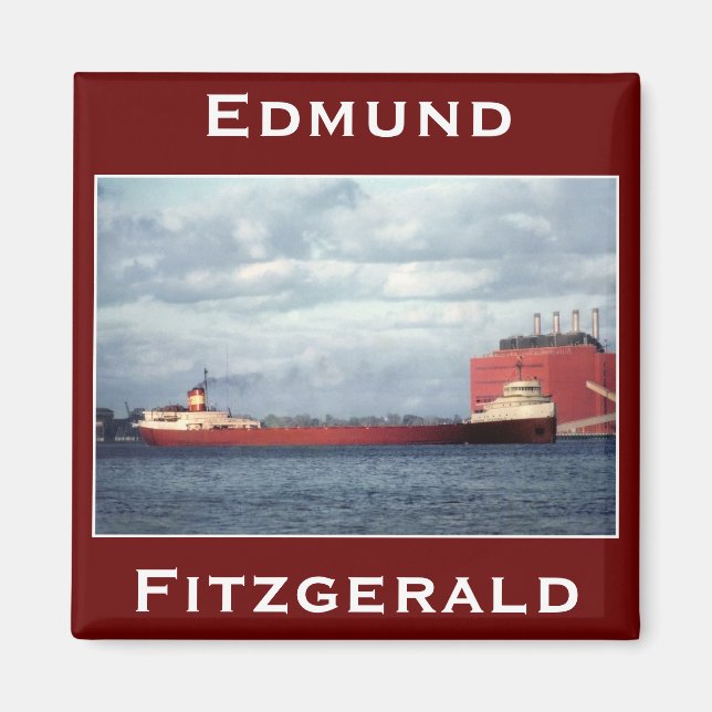 Imán El Edmund Fitzgerald en el río St. Clair (Frente)