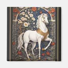 Imán El elegante William Morris inspiró el caballo blan