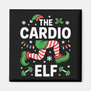 Imán El Elfo Cardio Divertido Entrenamiento de Navidad