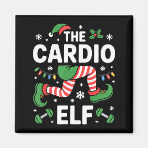 Imán El Elfo Cardio Divertido Entrenamiento de Navidad