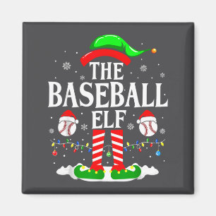 Imán El Elfo de Béisbol Divertido Navidad Srt Amantes X