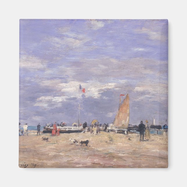 Imán El embarcadero en Deauville, 1869 (Frente)
