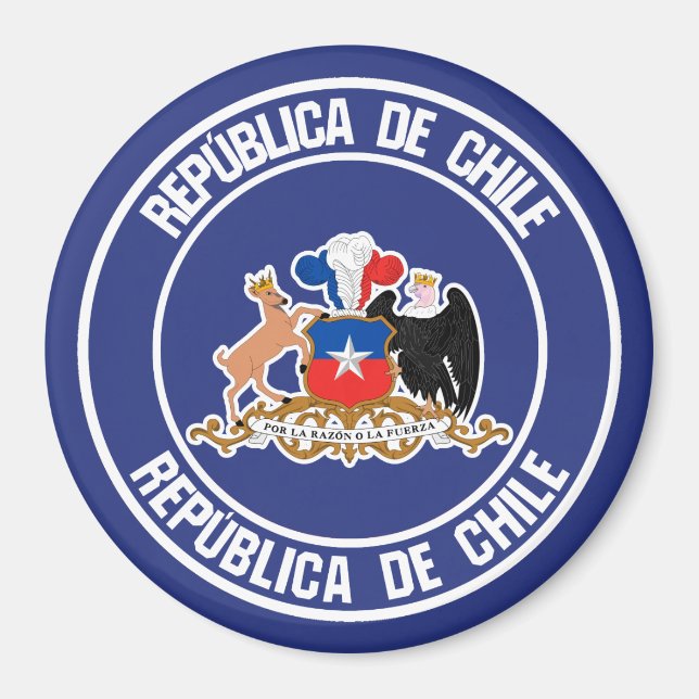 Imán El emblema de Chile (Frente)
