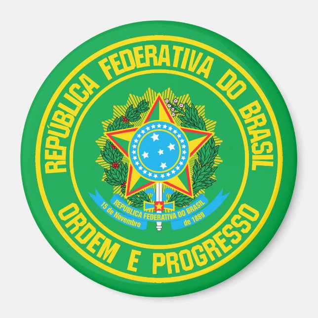 Imán El emblema de la Ronda Brasil (Frente)