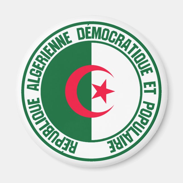 Imán El emblema de la ronda de Argelia (Frente)