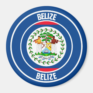 Imán El emblema de la ronda de Belice