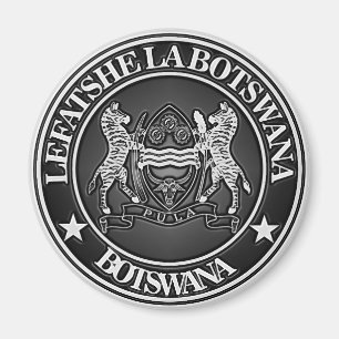 Imán El emblema de la ronda de Botsuana