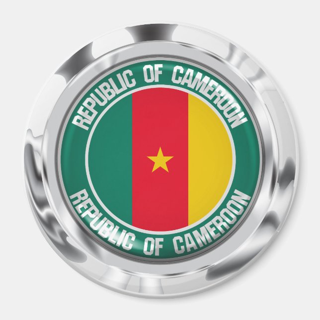 Imán El emblema de la ronda de Camerún (Frente)